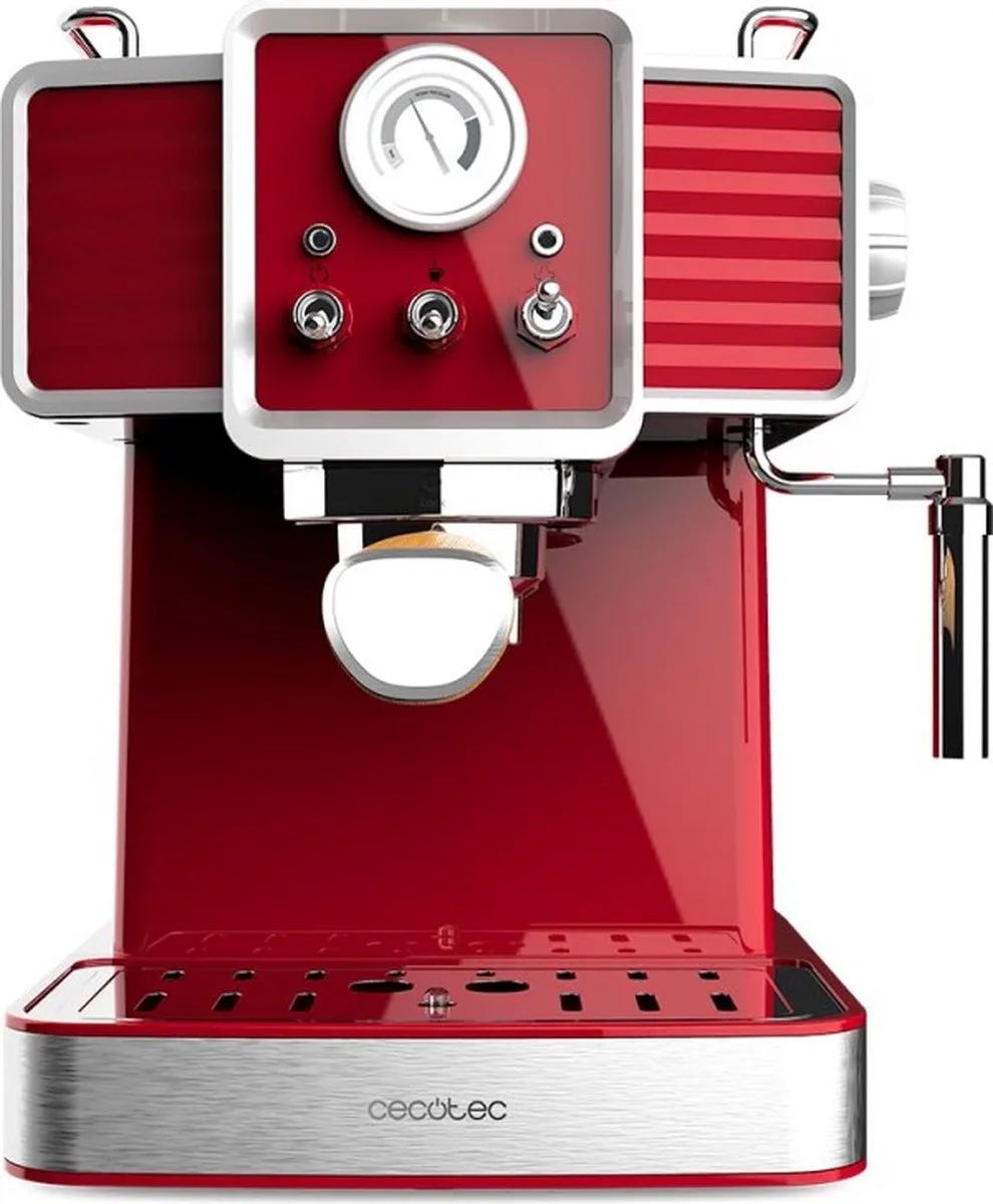 Machine à Expresso Power 20 Tradizionale de Cecotec en Rouge – photo produit