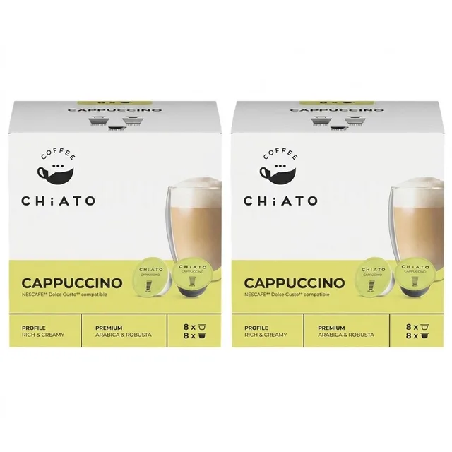 Cappuccino Koffiecups - Geschikt voor Dolce Gusto® - 8 Consumpties (16 capsules / 8x Koffie + 8x Melk)