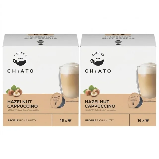 Hazelnut Cappuccino Coffee Capsules Bundle, 32 pcs (2 x 16 pcs)
