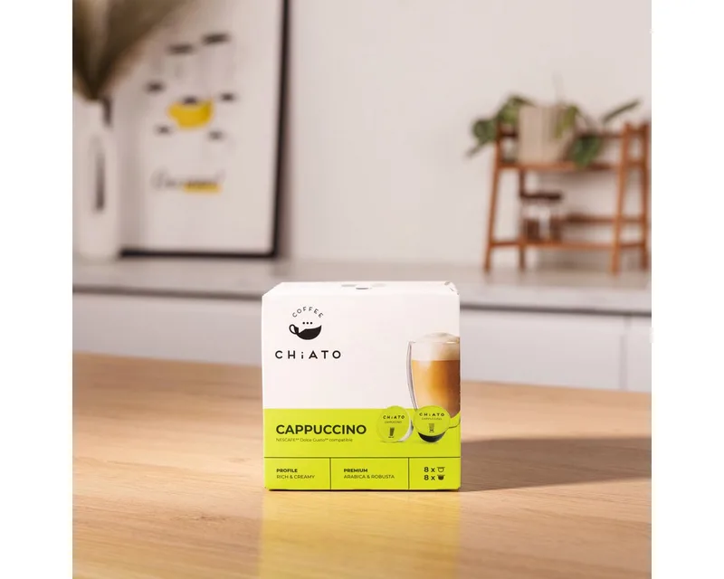 Koffiecapsules compatibel met NESCAFÉ® Dolce Gusto® CHiATO Cappuccino, 8+8 st. van CHiATO – productfoto 2 van 5