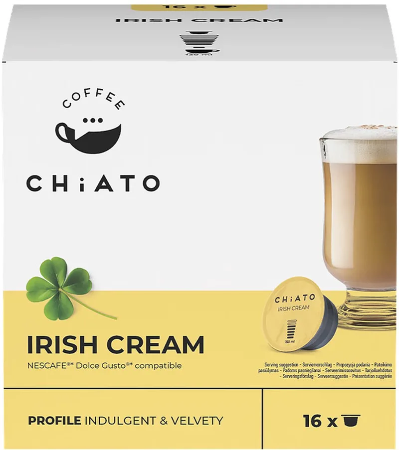 Koffiecapsules compatibel met NESCAFÉ® Dolce Gusto® CHiATO Irish Cream, 16 st. van CHiATO – productfoto 1 van 5
