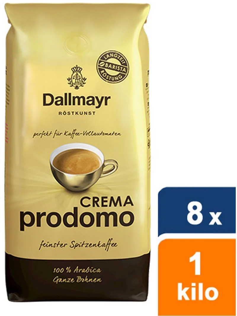 Crema Prodomo Bonen - 8x 1 kg by Dallmayr – product photo