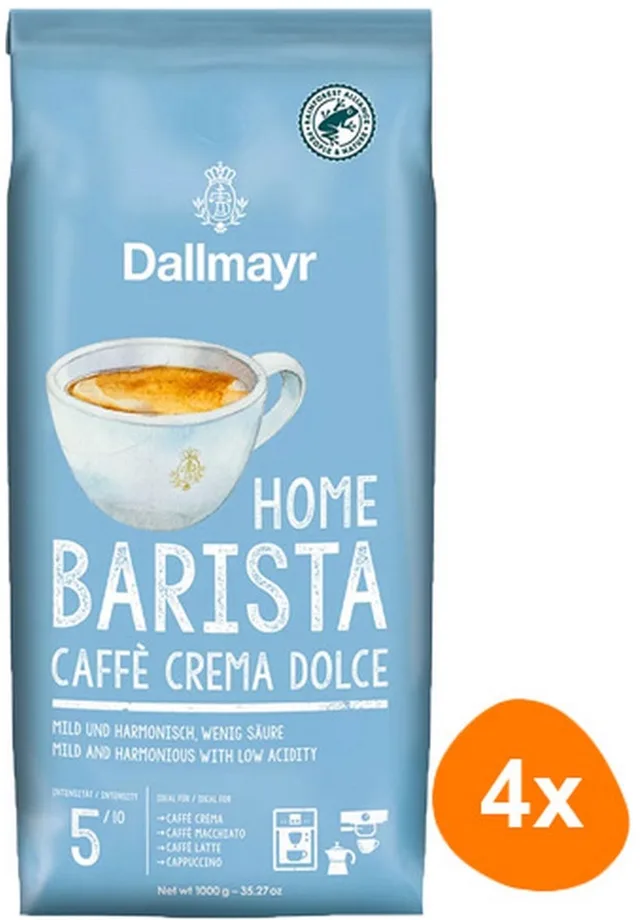Home Barista Caffè Crema Dolce - koffiebonen - 4 x 1 kilo