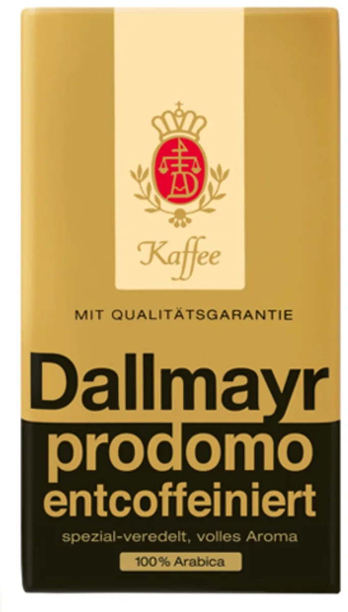 Prodomo Cafeïnevrij Gemalen koffie - 500 gram van Dallmayr – productfoto