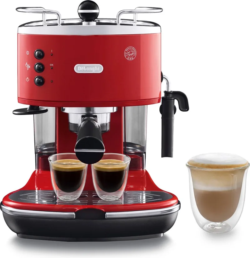 DeLonghi 311.R - Pistonmachine van De'Longhi in Rood – productfoto