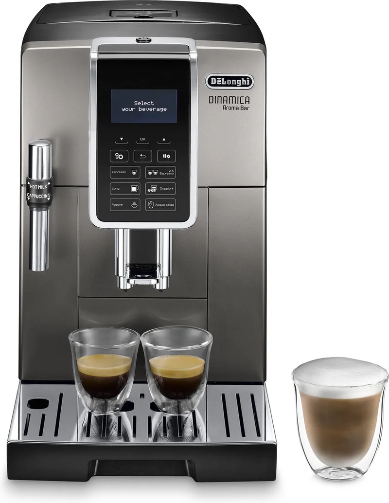 Dinamica Ecam Aroma Bar ECAM359.37.TB - Volledig automatisch Espressomachine - 1,8 l by De'Longhi in Black, Silver – product photo