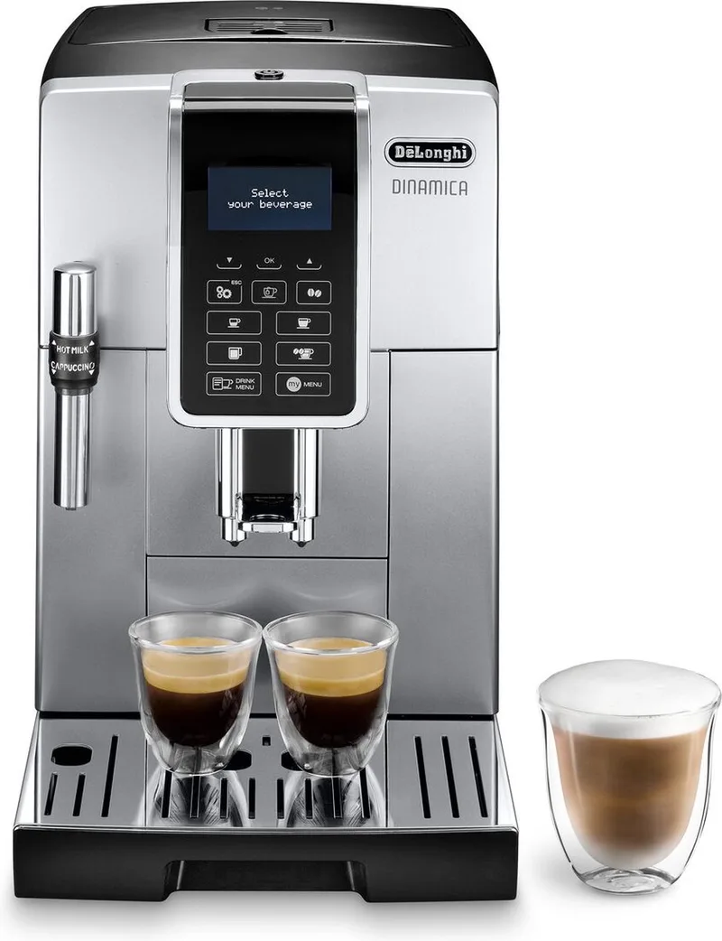 Dinamica ECAM350.35.SB - Volautomatische espressomachine van De'Longhi in Zilver – productfoto