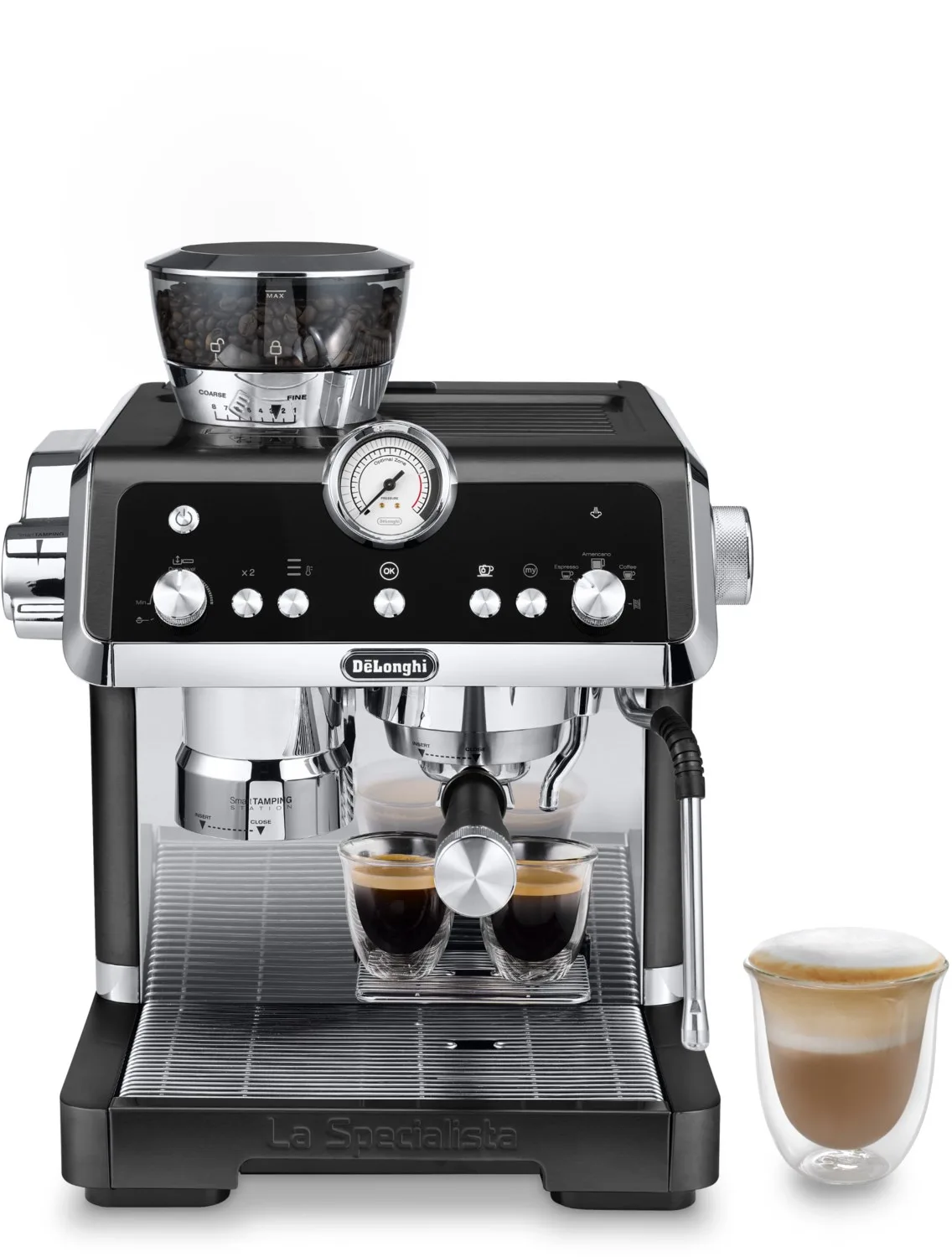 EC9355.BM La Specialista Prestigio Siebträgermaschine schwarz/metall de De'Longhi en Noir – photo produit