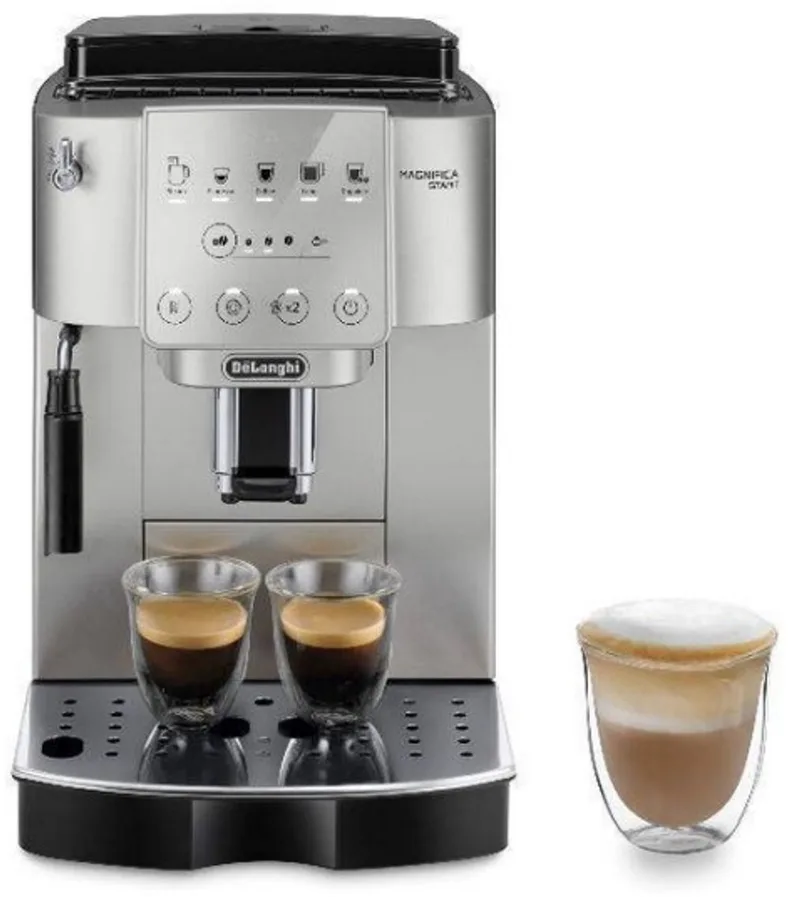 ECAM220.31.SSB - Espressomachine - 15bar - zilver/roestvrijstalen molen. från De'Longhi i Svart, Silver – produktbild