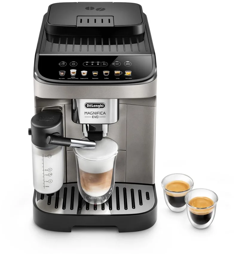 ECAM290.81.TB Magnifica EVO - Volautomatische espressomachine från De'Longhi i Titanium Black – produktbild