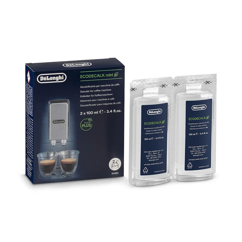 Eco Decalk Mini DLSC200 ontkalker, 250 ml, efficiënte kalkaanslagverwijdering van De'Longhi – productfoto