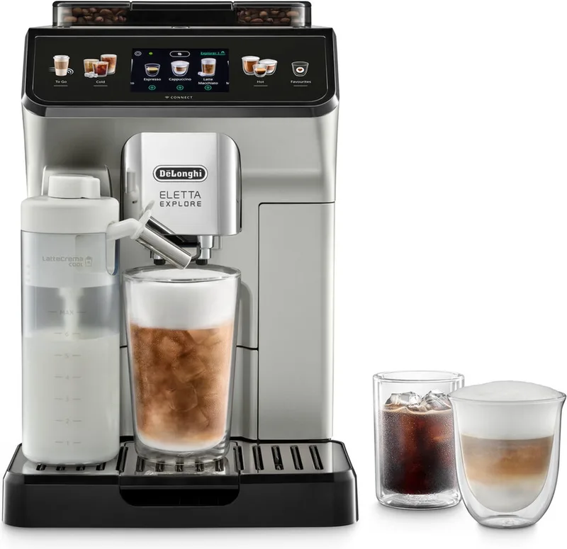 Eletta Explore ECAM450.65.S - Volautomatische espressomachine by De'Longhi in Silver – product photo