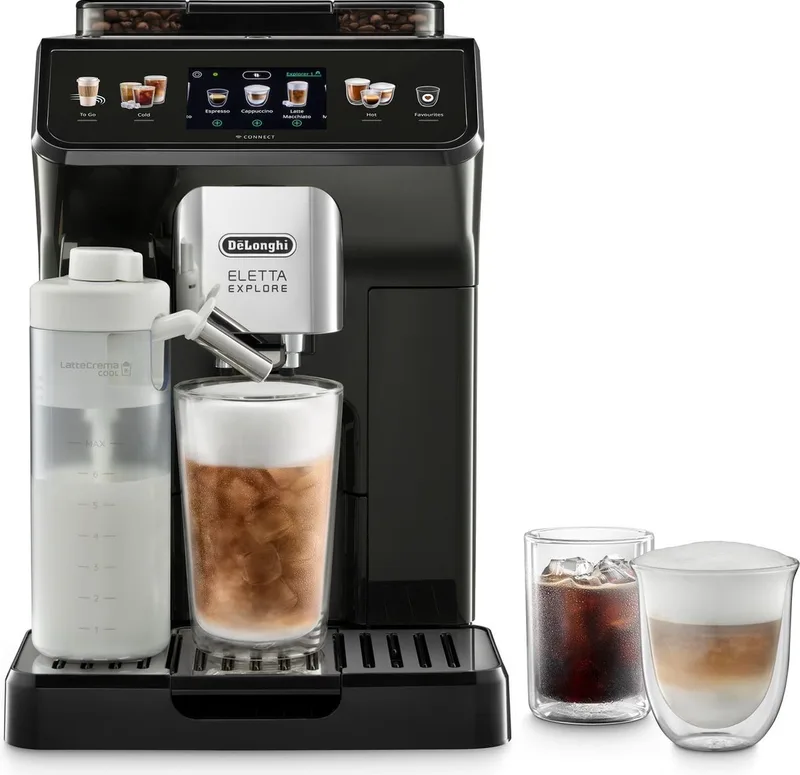 Eletta Explore - Volautomaat espressomachine - Zwart van De'Longhi in Grafiet – productfoto