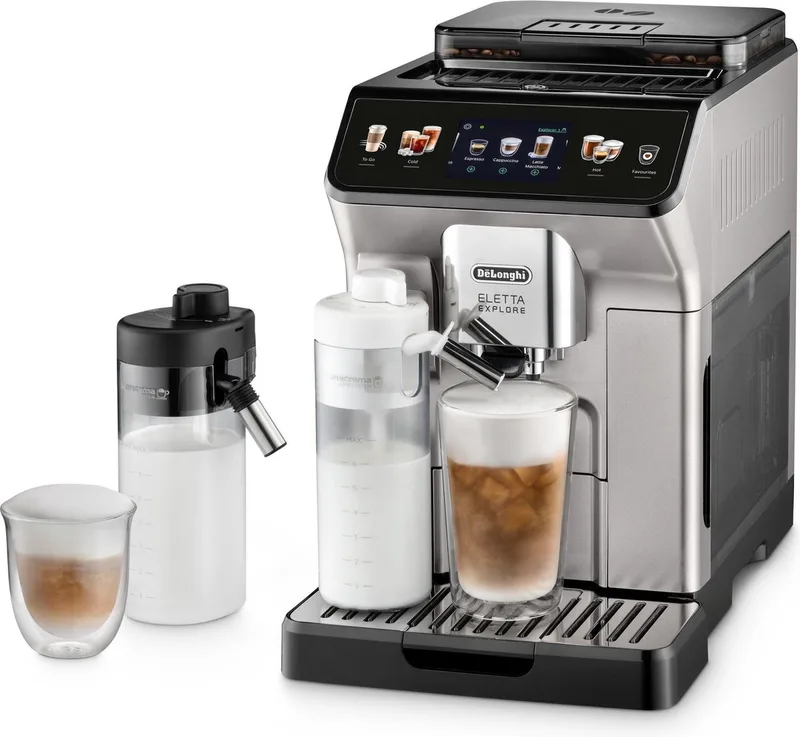 Eletta Explore - Volautomatische Espressomachine - 1,8 l capaciteit by De'Longhi in Black, Silver – product photo