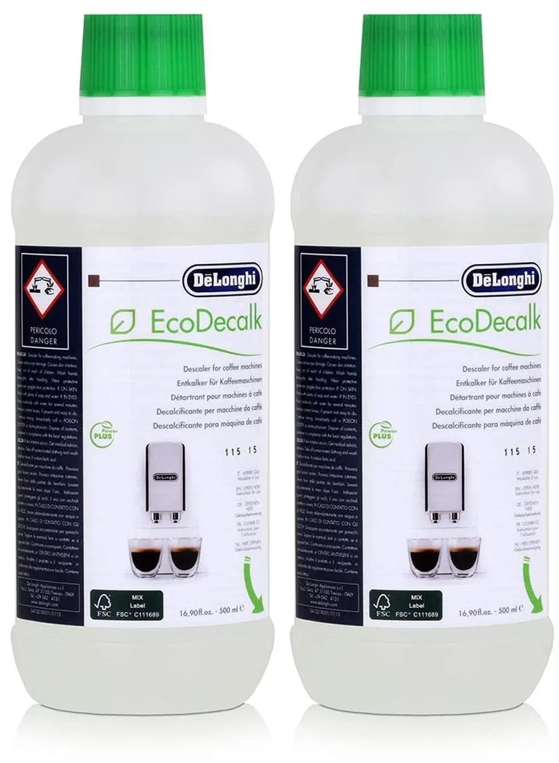 Espressomachine ontkalker - 2 stuks by De'Longhi in Transparent – product photo