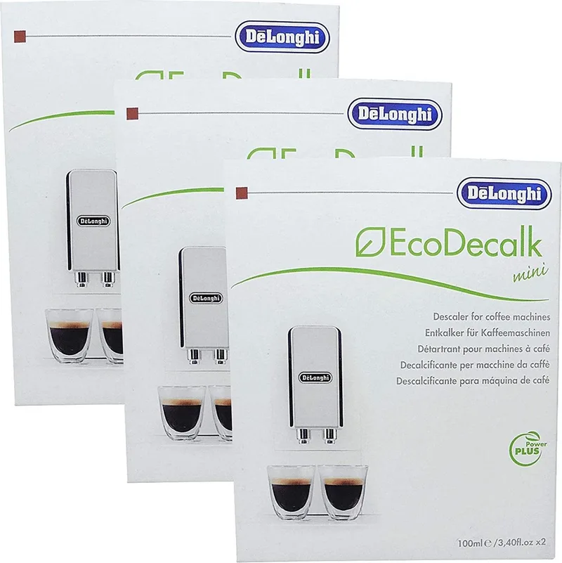 Espressomachine ontkalker 3 x (2 x 100ml) by De'Longhi in Transparent – product photo