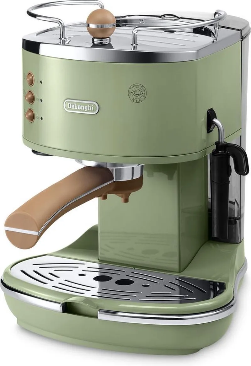 Icona Vintage ECOV 311.GR Handmatige Espressomachine - Limegroen by De'Longhi in Green – product photo