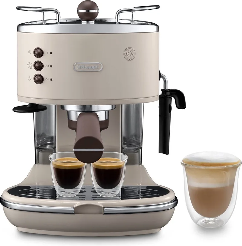 Icona Vintage ECOV311.BG Handmatige Espressomachine - Beige van De'Longhi in Meerkleurig – productfoto