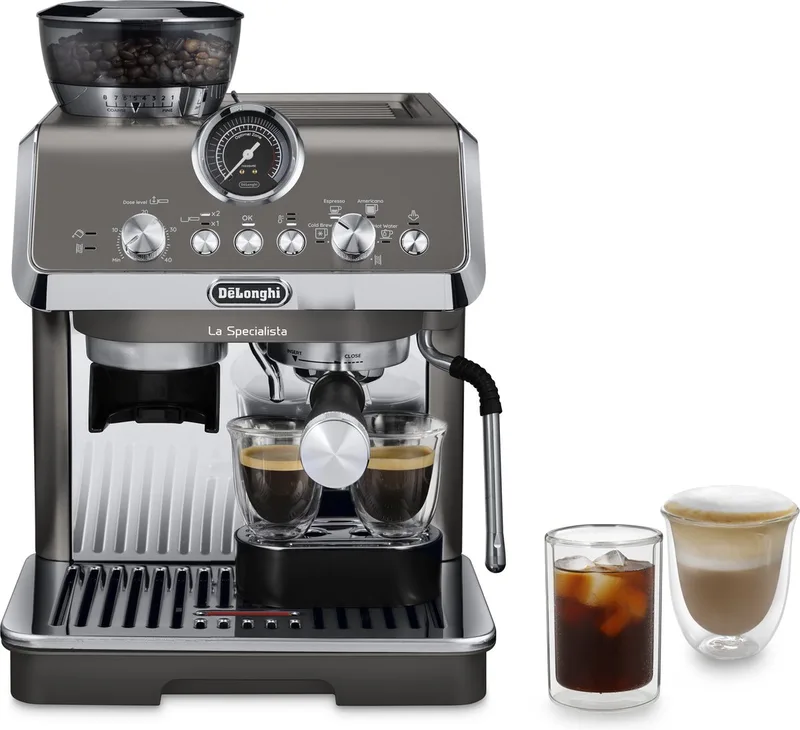 La Specialista Arte Evo EC9255.T - Pistonmachine met bonenmaler - Cold Brew van De'Longhi in Titanium – productfoto