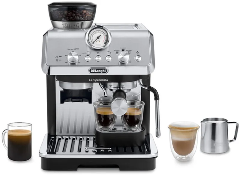 La Specialista Arte Evo - pistonmachine met Cold Brew functie en handmatig stoompijpje - EC9255.T van De'Longhi in Titanium – productfoto