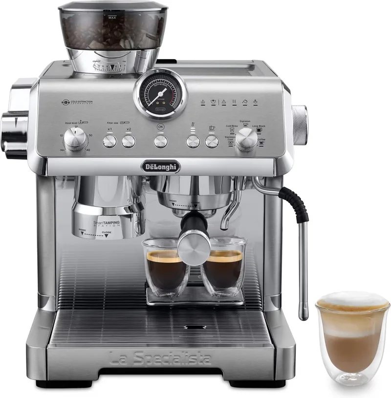 La Specialista Opera EC9555.M - Pistonmachine met bonenmaler - Cold Brew van De'Longhi in Metal – productfoto