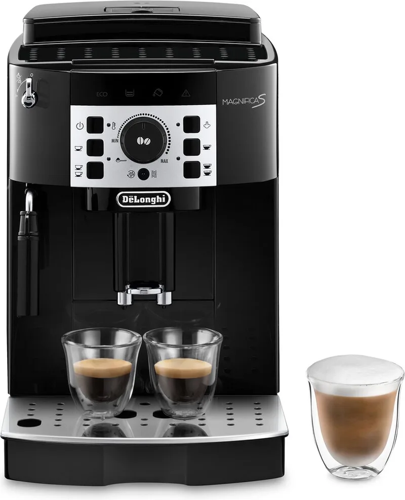 Magnifica S ECAM20.110.B - Volautomatische espressomachine - Handmatige melkopschuimer en uitneembare zetgroep van De'Longhi in Zwart – productfoto