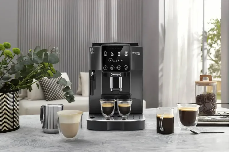 Magnifica S Start ECAM220.22.GB - Volautomatische espressomachine - Zwart van De'Longhi in Grijs, Zwart – productfoto 2 van 2