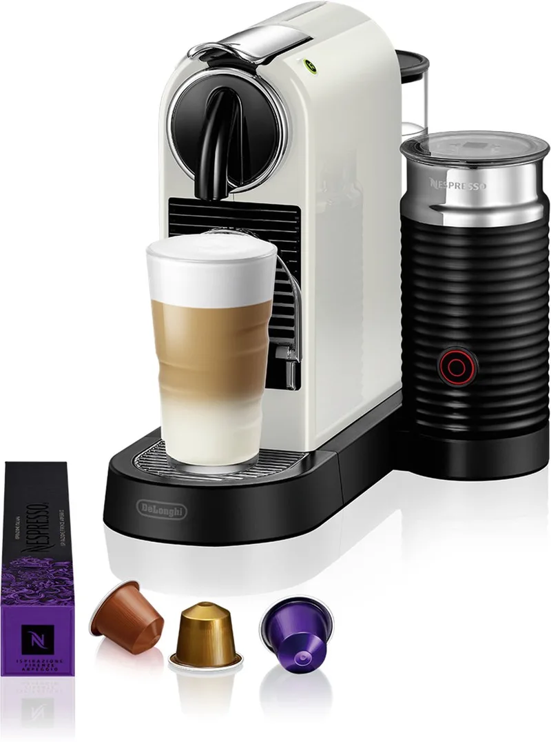 Nespresso CitiZ & Milk EN267.WAE - Koffiecupmachine - Met melkopschuimer van De'Longhi in Wit – productfoto 1 van 2