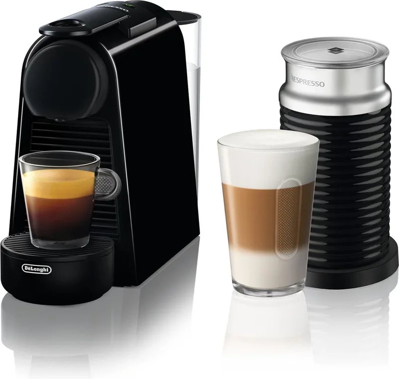 Nespresso Essenza Mini & Milk EN85.BAE - Koffiecupmachine - Met melkopschuimer van De'Longhi in Zwart – productfoto