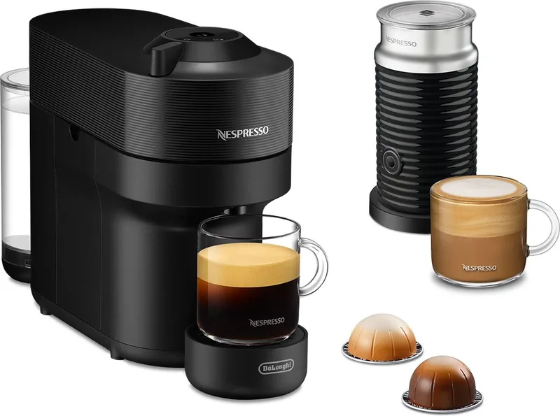 Nespresso Vertuo Pop & Milk ENV90.BAE - Koffiecupmachine - Met melkopschuimer by De'Longhi in Black – product photo