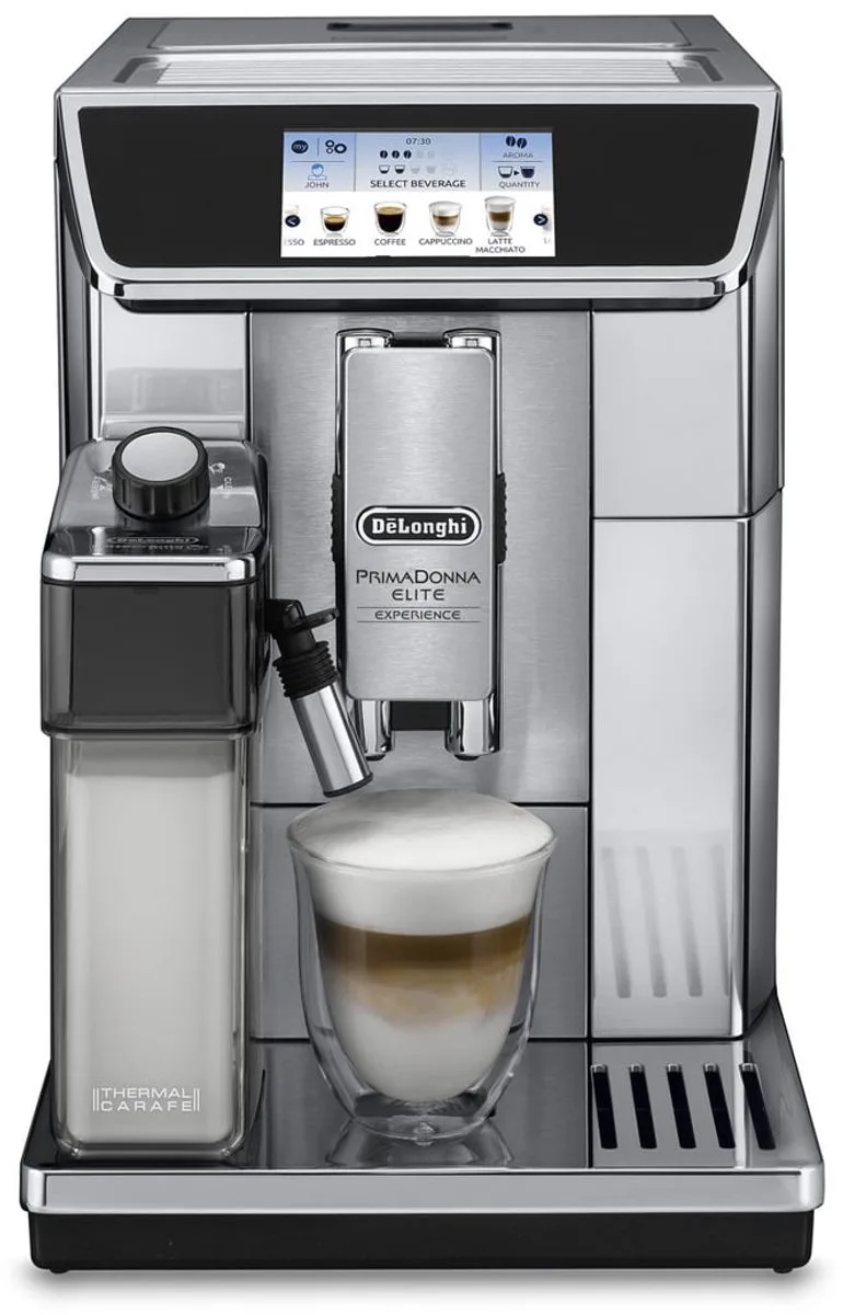 PrimaDonna Elite Experience ECAM 650.85.MS - espressomachine van De'Longhi in Metallica – productfoto