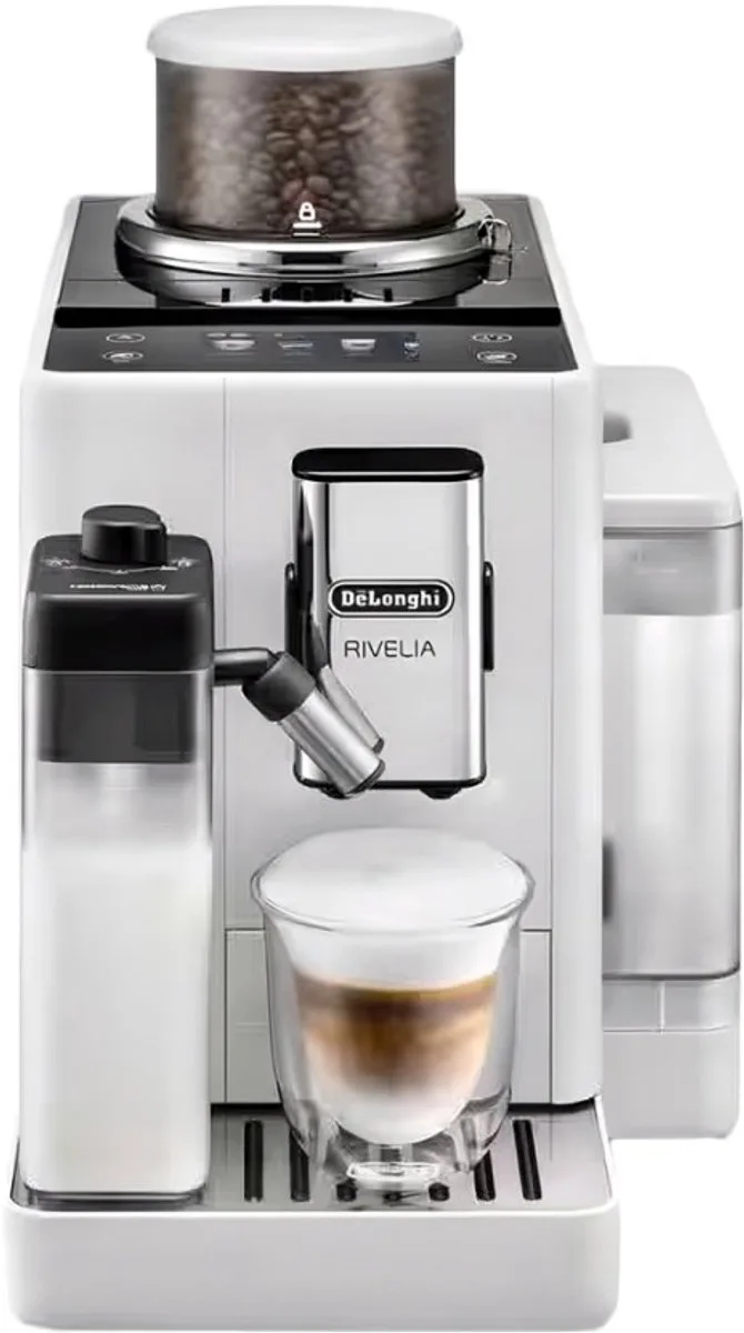 Rivelia EXAM440.55.W koffiezetapparaat Volledig automatisch Espressomachine 1,4 l van De'Longhi in Wit – productfoto
