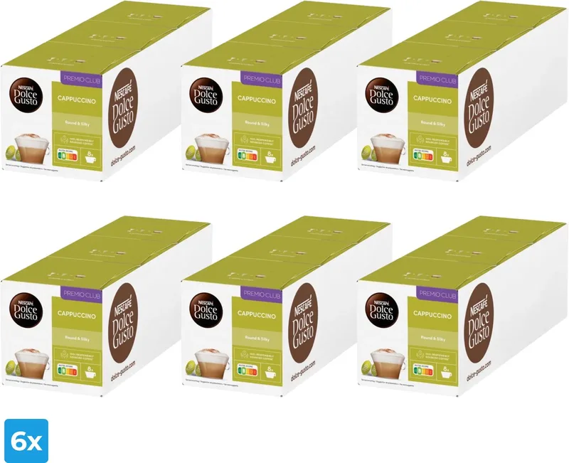 Cappuccino (6x 48 cups) van Nescafé Dolce Gusto – productfoto