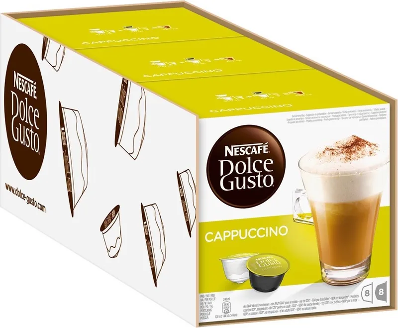 Cappuccino Cups - 3 x 8 stuks van Nescafé Dolce Gusto – productfoto