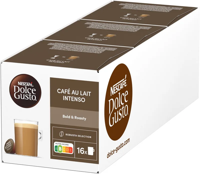 capsules Cafe au Lait Intenso - 48 koffiecups voor 48 koppen koffie van Nescafé Dolce Gusto – productfoto