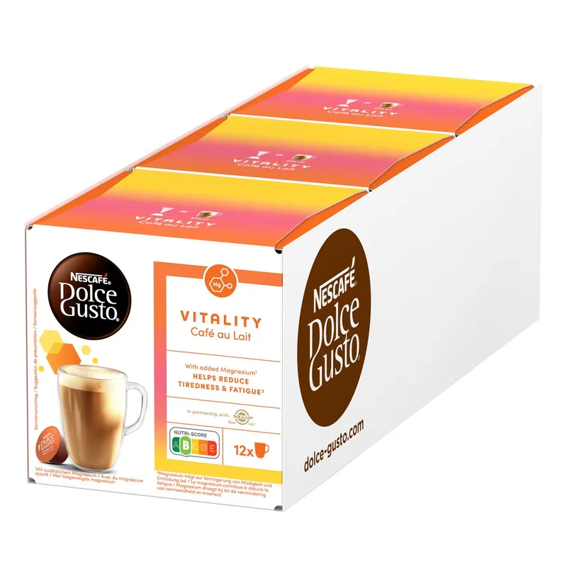 capsules Café au Lait Vitality - 36 koffiecups voor 36 koppen koffie van Nescafé Dolce Gusto – productfoto