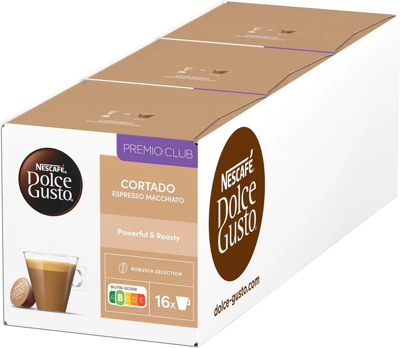 capsules Cortado Espresso Macchiato - 48 koffiecups voor 48 koppen koffie van Nescafé Dolce Gusto – productfoto