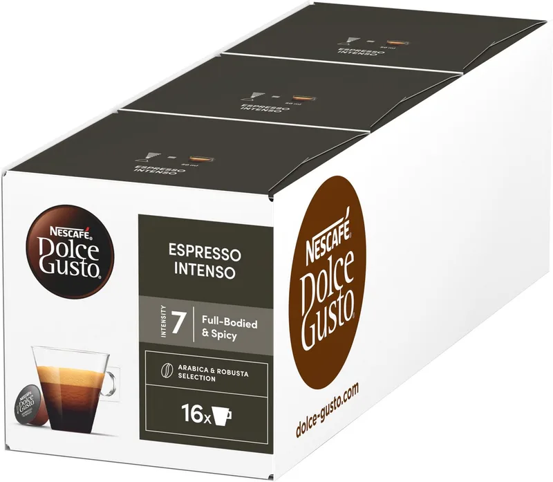 capsules Espresso Intenso - 48 koffiecups voor 48 koppen koffie van Nescafé Dolce Gusto – productfoto