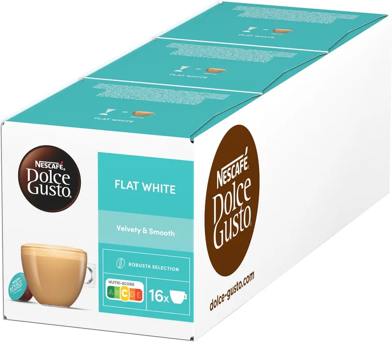 capsules Flat White - 48 koffiecups voor 48 koppen koffie by Nescafé Dolce Gusto – product photo