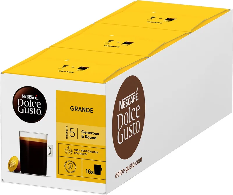 capsules Grande - 48 koffiecups voor 48 koppen koffie de Nescafé Dolce Gusto – photo produit