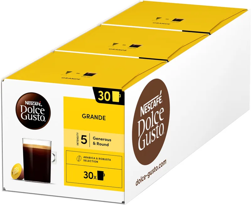 capsules Grande - 90 koffiecups voor 90 koppen koffie by Nescafé Dolce Gusto – product photo
