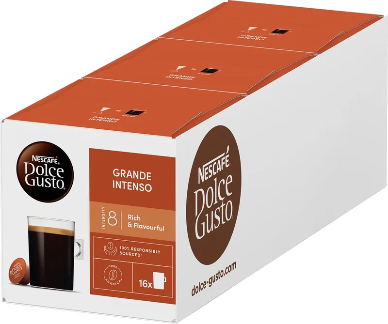 capsules Grande Intenso - 48 koffiecups voor 48 koppen koffie från Nescafé Dolce Gusto – produktbild