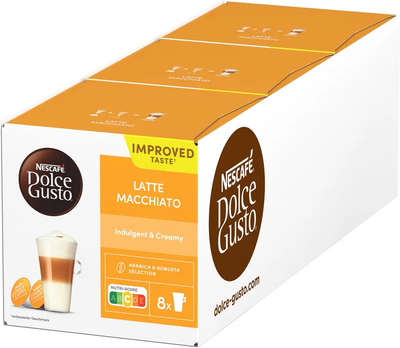 capsules Latte Macchiato - 48 koffiecups voor 24 koppen koffie van Nescafé Dolce Gusto – productfoto