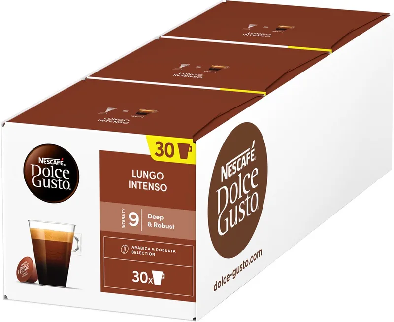 capsules Lungo Intenso - 90 koffiecups voor 90 koppen koffie från Nescafé Dolce Gusto – produktbild