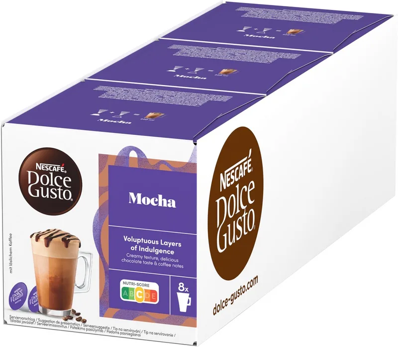 capsules Mocha - 48 koffiecups voor 24 koppen koffie från Nescafé Dolce Gusto – produktbild