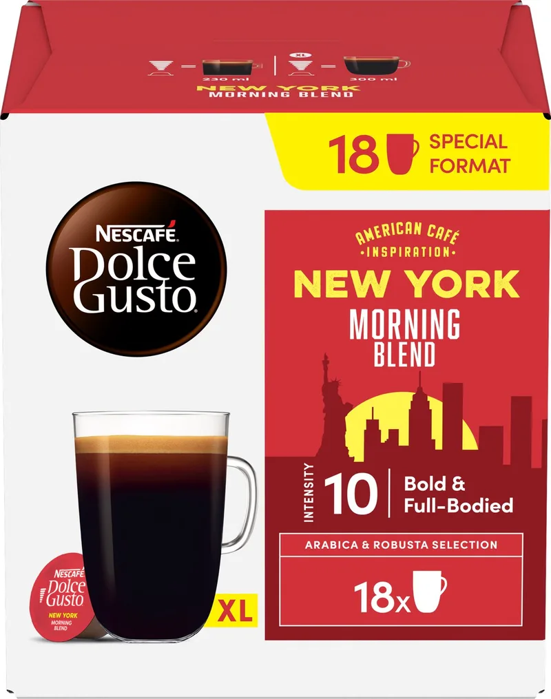capsules New York Morning Blend - 54 koffiecups voor 54 koppen koffie från Nescafé Dolce Gusto – produktbild