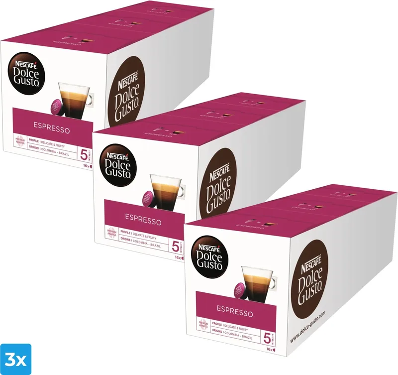 Espresso (3x 48 cups) de Nescafé Dolce Gusto – photo produit