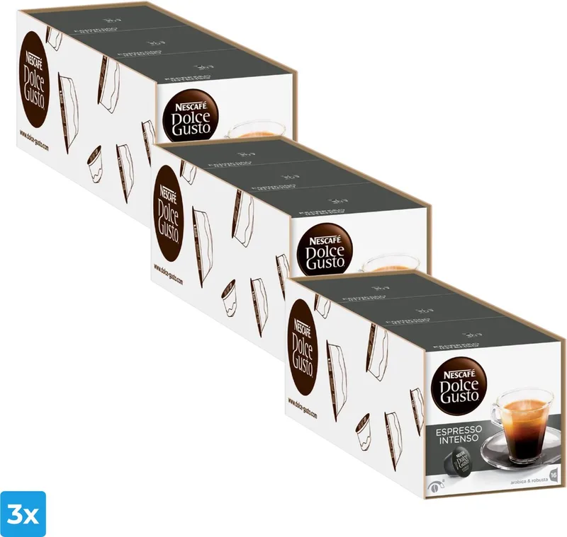 Espresso Intenso (3x 48 cups) de Nescafé Dolce Gusto – photo produit