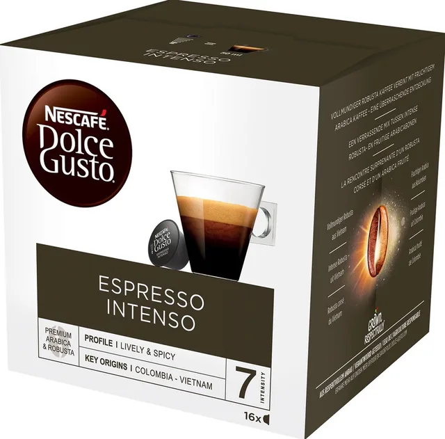 Espresso Intenso, 6 x 16 cups = 96 koffiecups