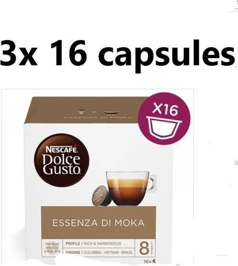 Essenza di moka - 3x 16 capsules by Nescafé Dolce Gusto – product photo